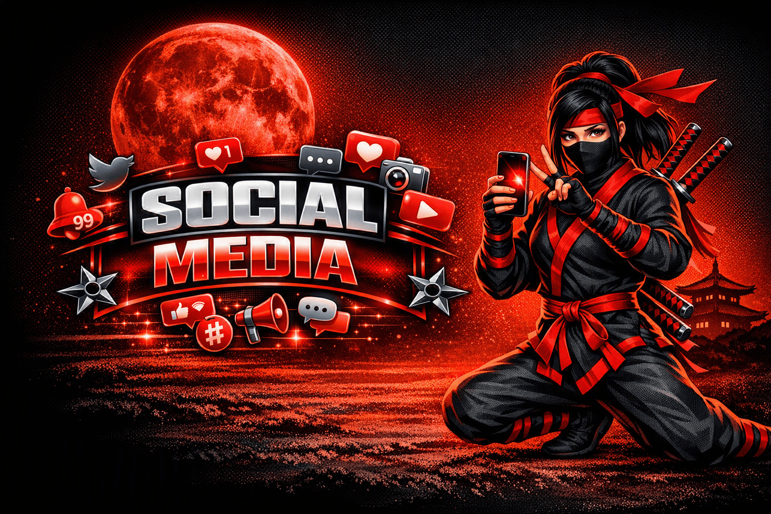 change the words to social media and change the po